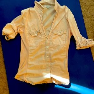 James Pierre’s contrast panel shirt